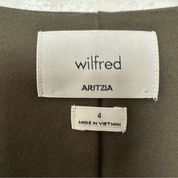 Wilfred Felice Ponte Top Ponte-knit button-up blouse Size 4 Green - Picture 13 of 15